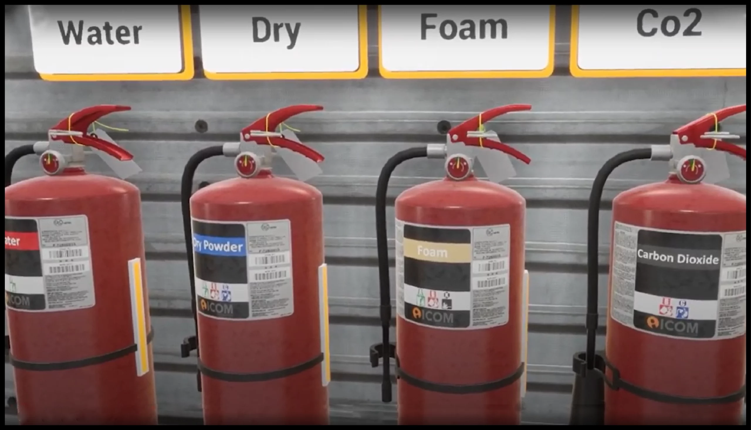 Different Extinguisher & Fire Types